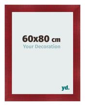 Fotokader 60x80cm Wijnrood Geveegd MDF Pisa Voorzijde Maat | Yourdecoration.be