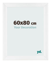 Fotokader 60x80cm Wit Hoogglans MDF Pisa Voorzijde Maat | Yourdecoration.be