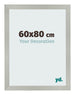 Fotokader 60x80cm Zilver Mat MDF Bologna Voorzijde Maat | Yourdecoration.be