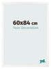 Fotokader 60x84 cm Wit Hoogglans MDF Bologna Voorzijde Maat | Yourdecoration.be