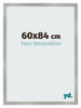 Fotokader 60x84cm Aluminium Geborsteld MDF Bologna Voorzijde Maat | Yourdecoration.be