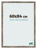 Fotokader 60x84cm Blauw Goud Gemeleerd MDF Bologna Voorzijde Maat | Yourdecoration.be
