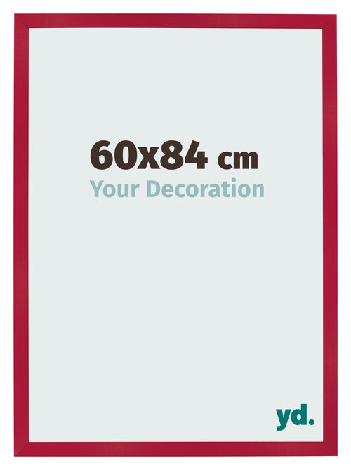Fotokader 60x84cm Rood MDF Bologna Voorzijde Maat | Yourdecoration.be