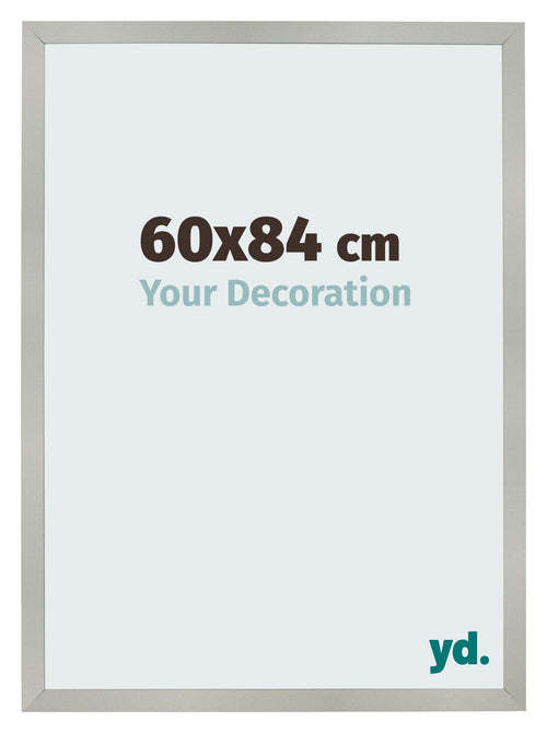 Fotokader 60x84cm Zilver Mat MDF Bologna Voorzijde Maat | Yourdecoration.be