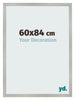 Fotokader 60x84cm Zilver Mat MDF Bologna Voorzijde Maat | Yourdecoration.be