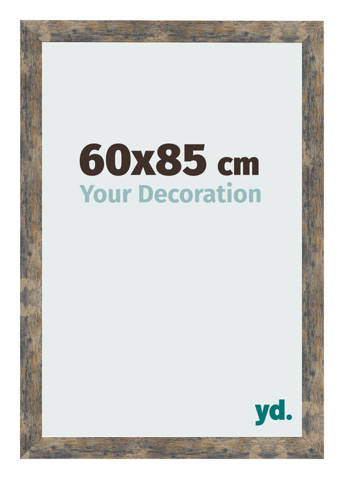 Fotokader 60x85cm Blauw Goud Gemeleerd MDF Bologna Voorzijde Maat | Yourdecoration.be