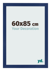Fotokader 60x85cm Donkerblauw Geveegd MDF Bologna Voorzijde Maat | Yourdecoration.be