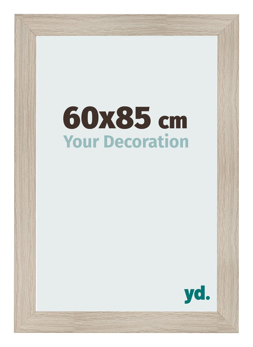 Fotokader 60x85cm Eiken Licht MDF Pisa Voorzijde Maat | Yourdecoration.be