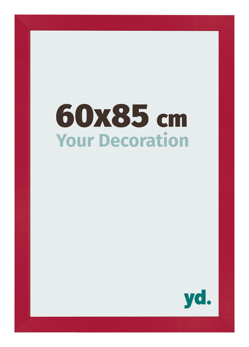 Fotokader 60x85cm Rood MDF Bologna Voorzijde Maat | Yourdecoration.be