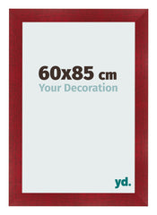 Fotokader 60x85cm Wijnrood Geveegd MDF Pisa Voorzijde Maat | Yourdecoration.be