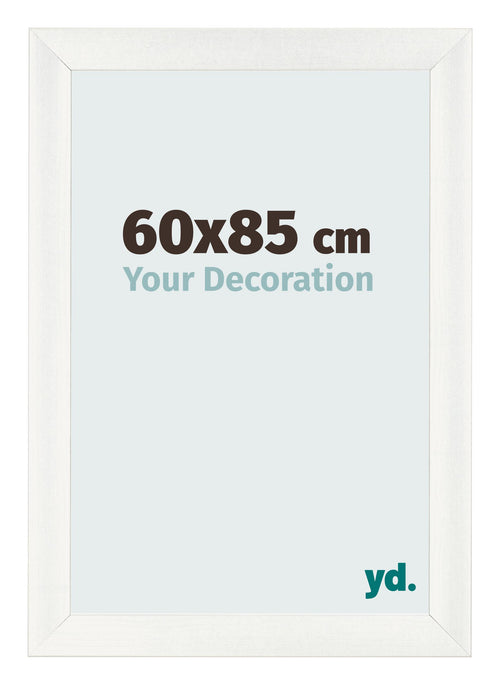 Fotokader 60x85cm Wit Geveegd MDF Pisa Voorzijde Maat | Yourdecoration.be