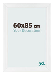 Fotokader 60x85cm Wit Hoogglans MDF Pisa Voorzijde Maat | Yourdecoration.be