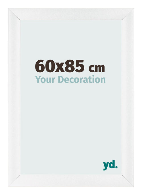 Fotokader 60x85cm Wit Hoogglans MDF Pisa Voorzijde Maat | Yourdecoration.be