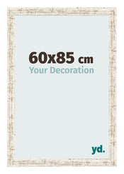 Fotokader 60x85cm Wit Vintage MDF Bologna Voorzijde Maat | Yourdecoration.be