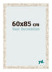 Fotokader 60x85cm Wit Vintage MDF Bologna Voorzijde Maat | Yourdecoration.be