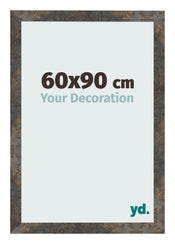Fotokader 60x90 cm Geoxideerd Metaal MDF Bologna Voorzijde Maat | Yourdecoration.be