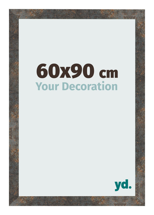 Fotokader 60x90 cm Geoxideerd Metaal MDF Bologna Voorzijde Maat | Yourdecoration.be