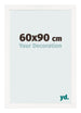 Fotokader 60x90 cm Wit Hoogglans MDF Bologna Voorzijde Maat | Yourdecoration.be