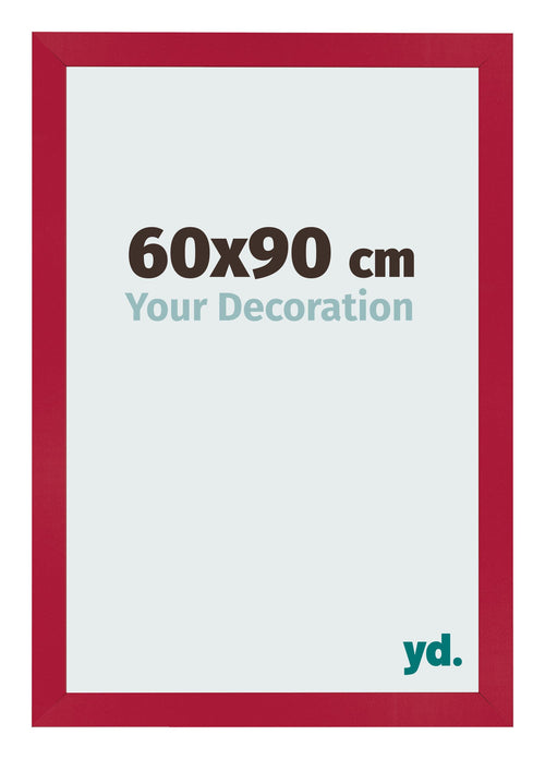 Fotokader 60x90cm Rood MDF Bologna Voorzijde Maat | Yourdecoration.be