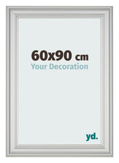 Fotokader 60x90cm Zilver Mat MDF Lazio Voorzijde Maat | Yourdecoration.be