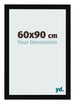 Fotokader 60x90cm Zwart Hoogglans MDF Bologna Voorzijde Maat | Yourdecoration.be