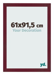 Fotokader 61x91 5 cm Wijnrood Geveegd MDF Bologna Voorzijde Maat | Yourdecoration.be