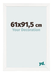 Fotokader 61x91 5 cm Wit Hoogglans MDF Bologna Voorzijde Maat | Yourdecoration.be