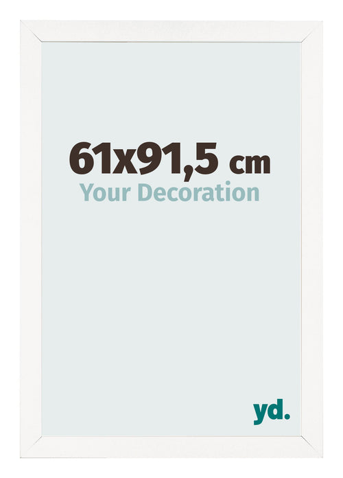 Fotokader 61x91 5 cm Wit Hoogglans MDF Bologna Voorzijde Maat | Yourdecoration.be