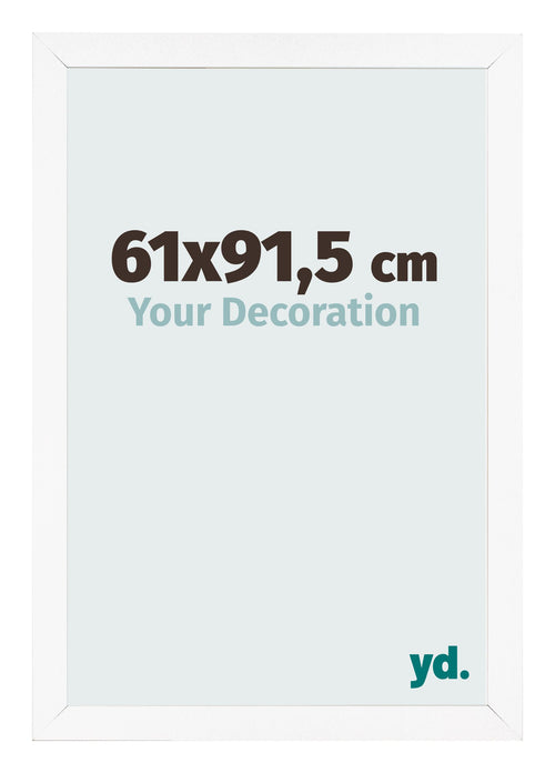 Fotokader 61x91 5 cm Wit Mat MDF Bologna Voorzijde Maat | Yourdecoration.be