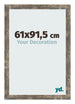 Fotokader 61x91 5cm Blauw Goud Gemeleerd MDF Bologna Voorzijde Maat | Yourdecoration.be
