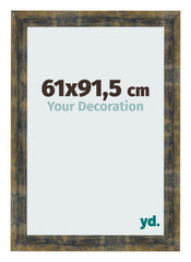 Fotokader 61x91 5cm Blauw Goud Gemeleerd MDF Pisa Voorzijde Maat | Yourdecoration.be