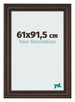 Fotokader 61x91 5cm Eiken Donker MDF Lazio Voorzijde Maat | Yourdecoration.be