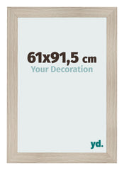 Fotokader 61x91 5cm Eiken Licht MDF Pisa Voorzijde Maat | Yourdecoration.be