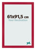 Fotokader 61x91 5cm Rood MDF Bologna Voorzijde Maat | Yourdecoration.be