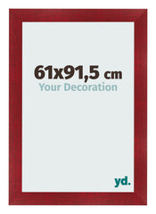 Fotokader 61x91 5cm Wijnrood Geveegd MDF Pisa Voorzijde Maat | Yourdecoration.be