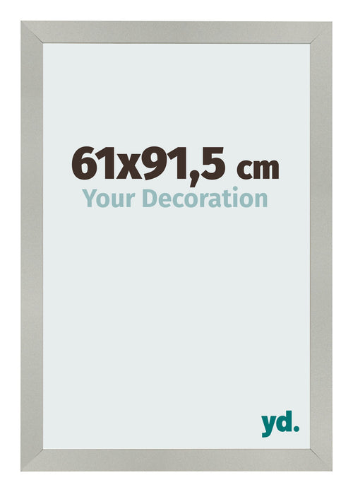Fotokader 61x91 5cm Zilver Mat MDF Bologna Voorzijde Maat | Yourdecoration.be