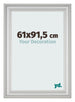 Fotokader 61x91 5cm Zilver Mat MDF Lazio Voorzijde Maat | Yourdecoration.be