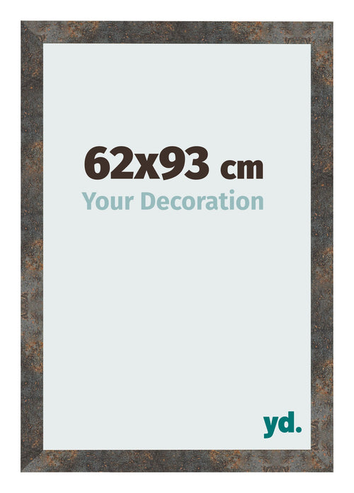 Fotokader 62x93 cm Geoxideerd Metaal MDF Bologna Voorzijde Maat | Yourdecoration.be