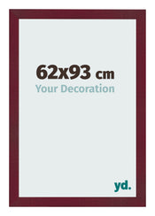 Fotokader 62x93 cm Wijnrood Geveegd MDF Bologna Voorzijde Maat | Yourdecoration.be