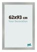 Fotokader 62x93cm Aluminium Geborsteld MDF Bologna Voorzijde Maat | Yourdecoration.be