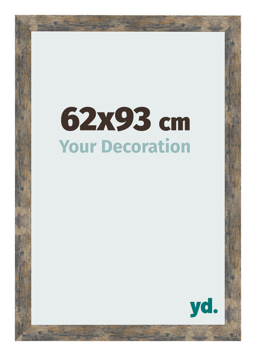 Fotokader 62x93cm Blauw Goud Gemeleerd MDF Bologna Voorzijde Maat | Yourdecoration.be