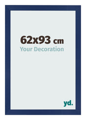 Fotokader 62x93cm Donkerblauw Geveegd MDF Bologna Voorzijde Maat | Yourdecoration.be