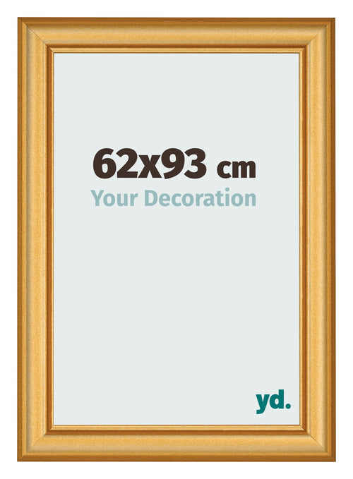 Fotokader 62x93cm Goud Mat MDF Lazio Voorzijde Maat | Yourdecoration.be