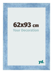 Fotokader 62x93cm Helder Blauw Geveegd MDF Pisa Voorzijde Maat | Yourdecoration.be