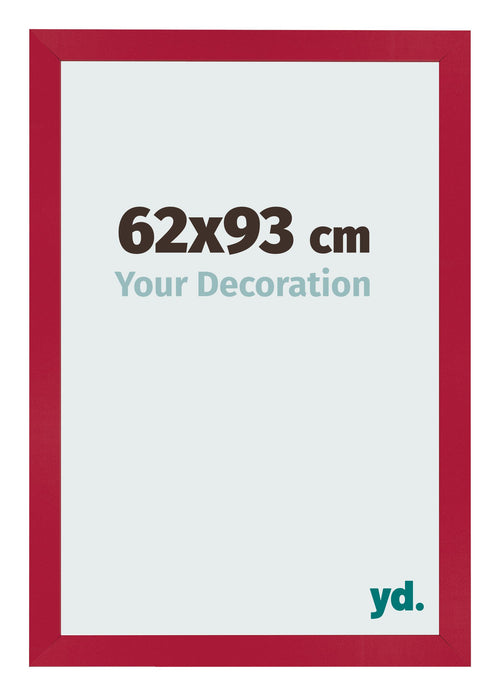 Fotokader 62x93cm Rood MDF Bologna Voorzijde Maat | Yourdecoration.be