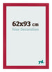 Fotokader 62x93cm Rood MDF Bologna Voorzijde Maat | Yourdecoration.be