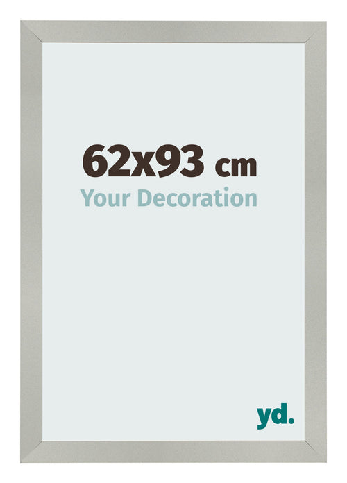 Fotokader 62x93cm Zilver Mat MDF Bologna Voorzijde Maat | Yourdecoration.be