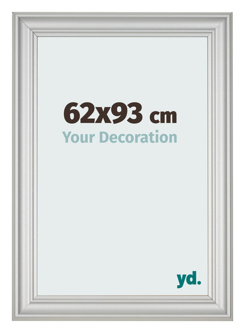 Fotokader 62x93cm Zilver Mat MDF Lazio Voorzijde Maat | Yourdecoration.be