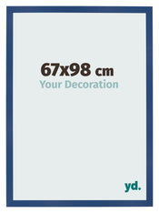 Fotokader 67x98 cm Donkerblauw MDF Bologna Voorzijde Maat | Yourdecoration.be