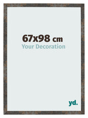 Fotokader 67x98 cm Geoxideerd Metaal MDF Bologna Voorzijde Maat | Yourdecoration.be